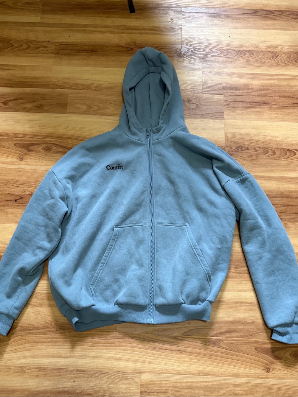 Comfrt Blue Zip Hoodie